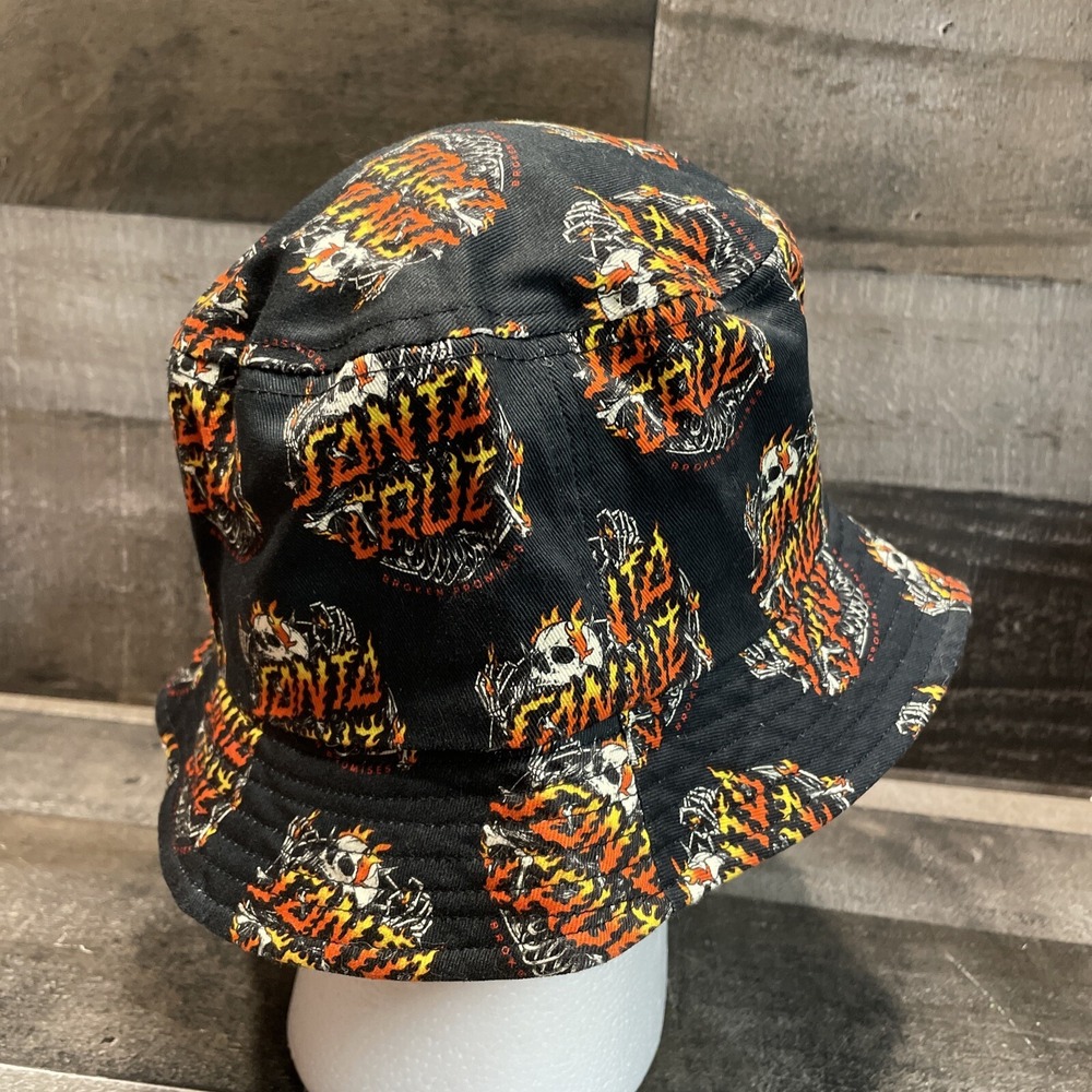 Broken Promises Santa Cruz Boneyard Black Bucket Hat One Size Fits All - Picture 3 of 10